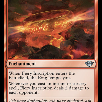 Fiery Inscription [LTR - 126]