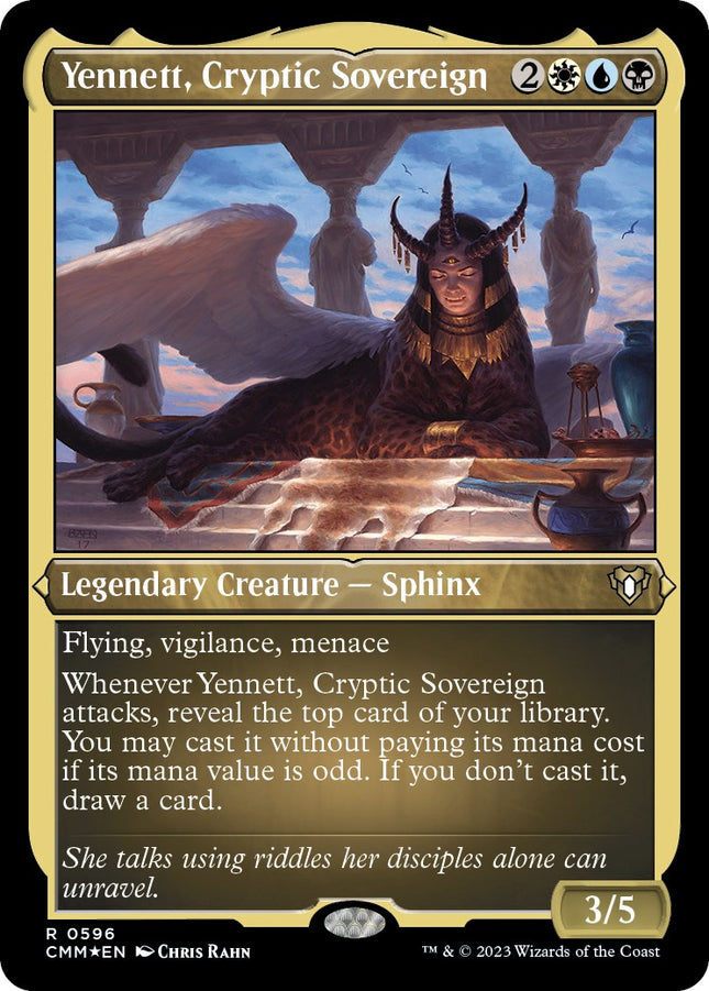 Yennett, Cryptic Sovereign (Foil Etched) [CMM - 596]