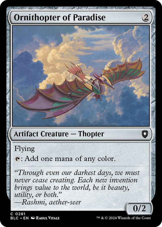 Ornithopter of Paradise [BLC - 281]