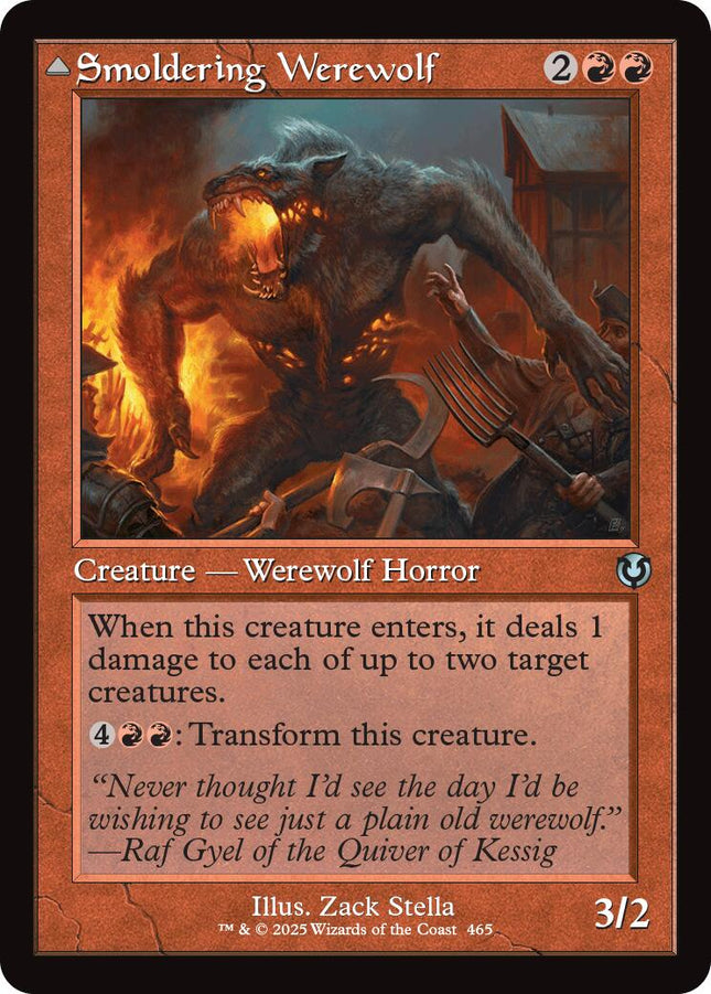 Smoldering Werewolf (Retro Frame) [INR - 465]